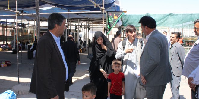 اعضای شورای اسلامی شهر تایباد در جمع زوار افغانستانی اربعین حسینی حضور یافتند.