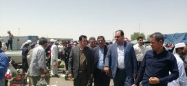 بازدید مهندس دونده فرماندار شهرستان تایباد با همراهی شهردار تایباد از بازار جمعه